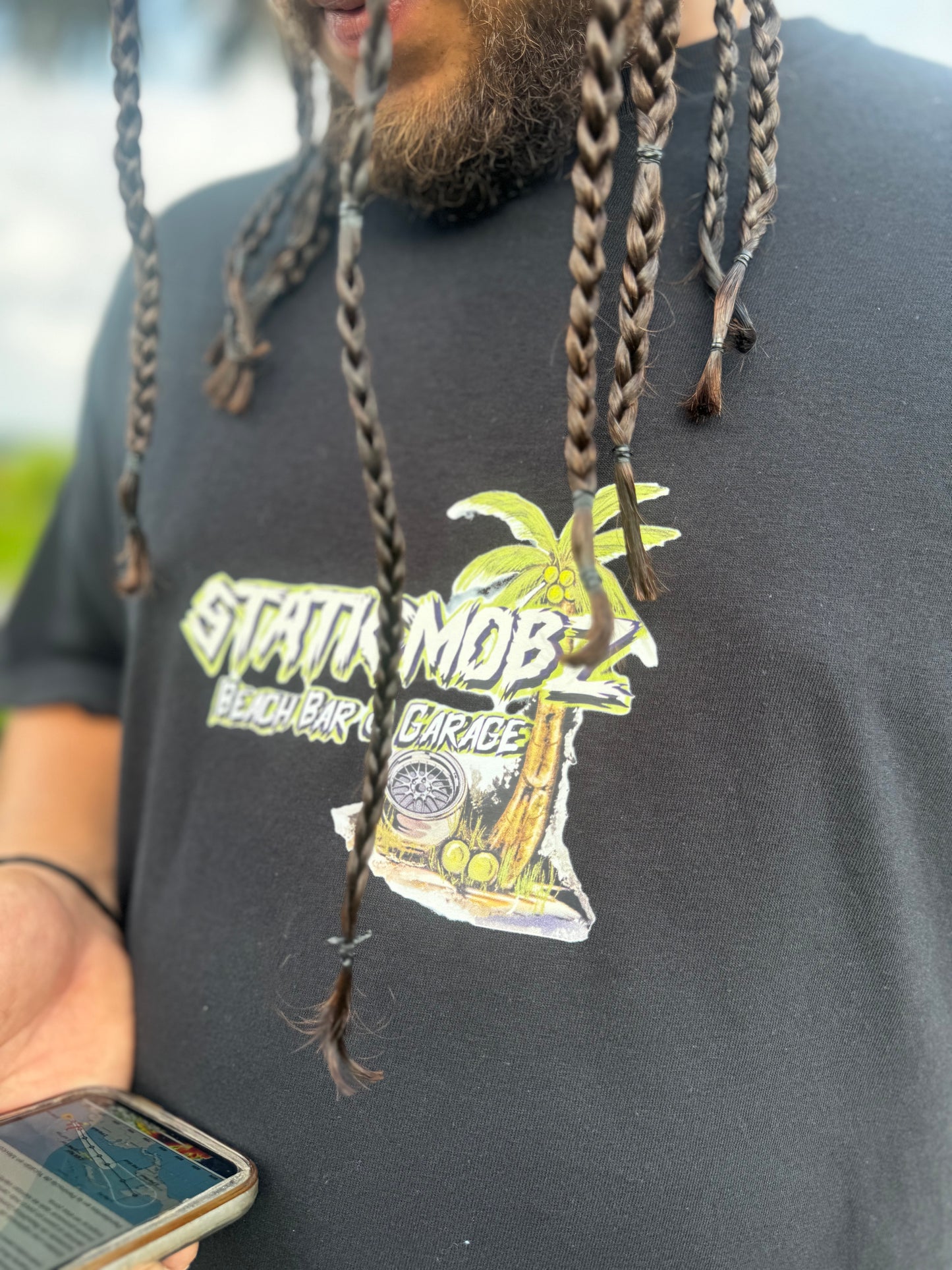 Beach Bar & Garage StaticMobz Tee