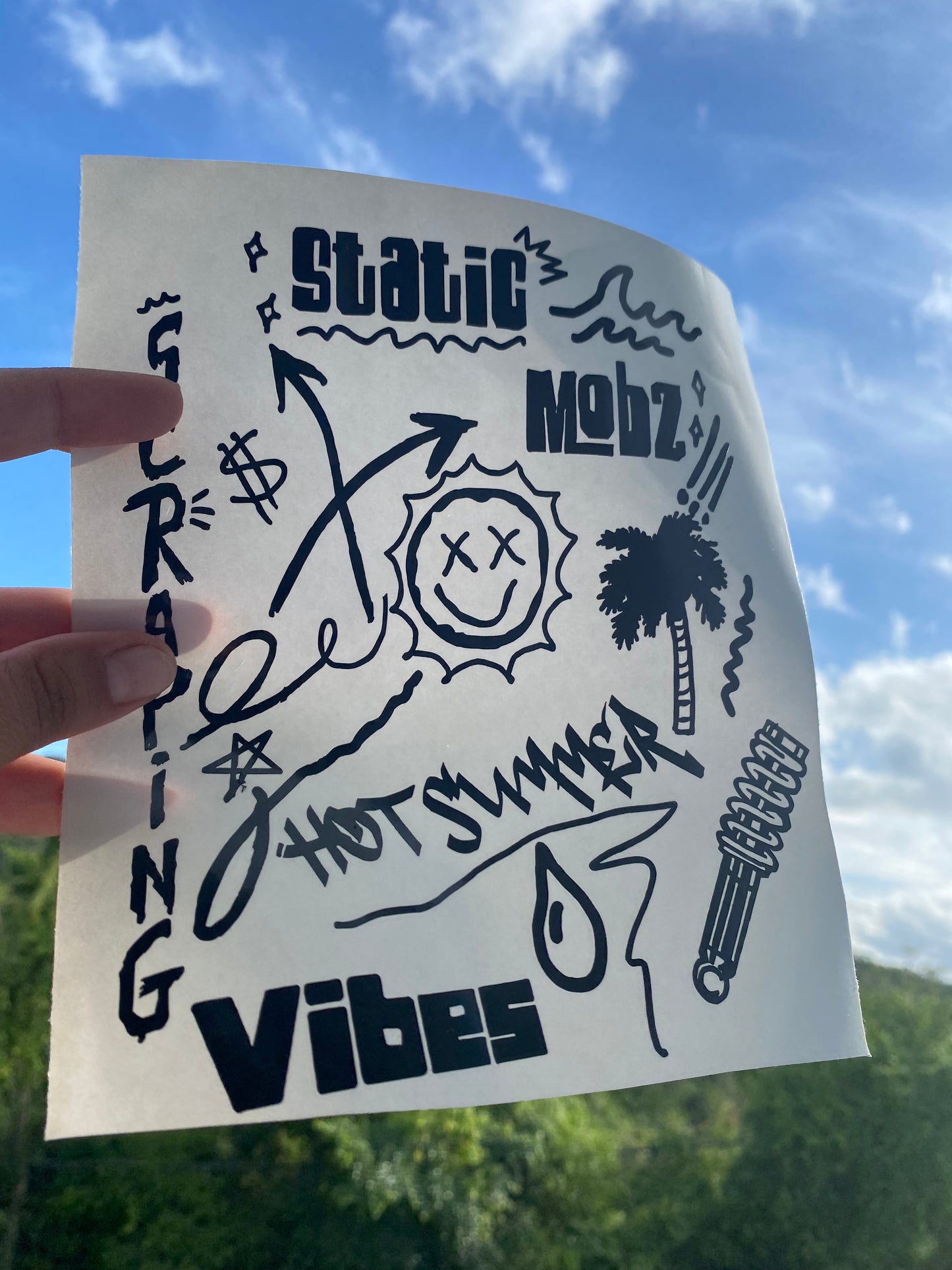 Hot Summer & Static Vibes Sticker pack